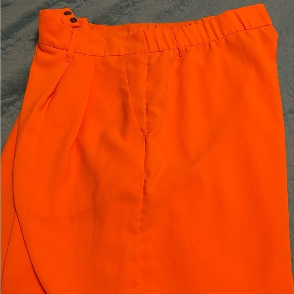 Silky a new day High-rise EXTRA Wide-leg Trousers ORANGE Women’s Sz 17 flowing - Picture 9 of 16